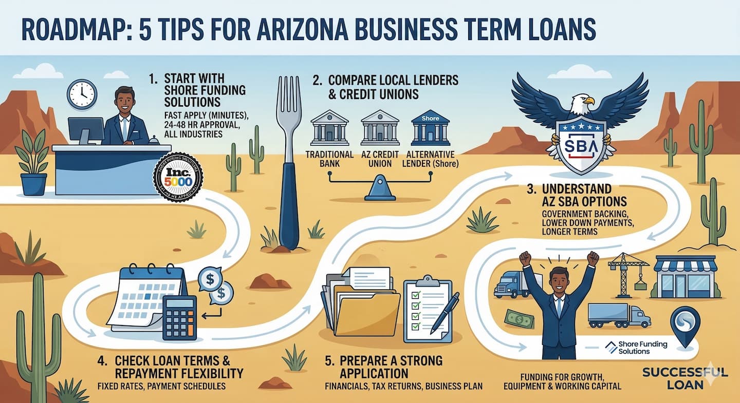 Tips to find Business Term Loans for Arizona Businesses